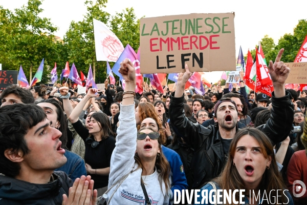 La jeunesse en colère face à l avancée du Rassemblement National aux élections européennes.