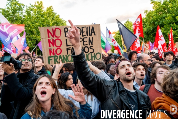 La jeunesse en colère face à l avancée du Rassemblement National aux élections européennes.