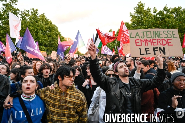La jeunesse en colère face à l avancée du Rassemblement National aux élections européennes.
