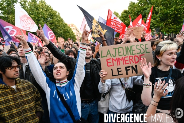 La jeunesse en colère face à l avancée du Rassemblement National aux élections européennes.