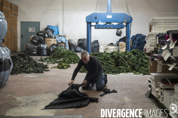 Recyclage de tissu à Prato