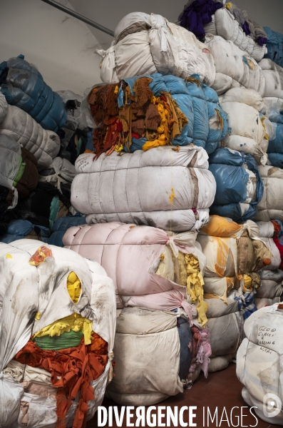 Recyclage de tissu à Prato