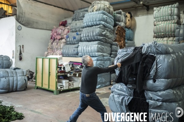 Recyclage de tissu à Prato