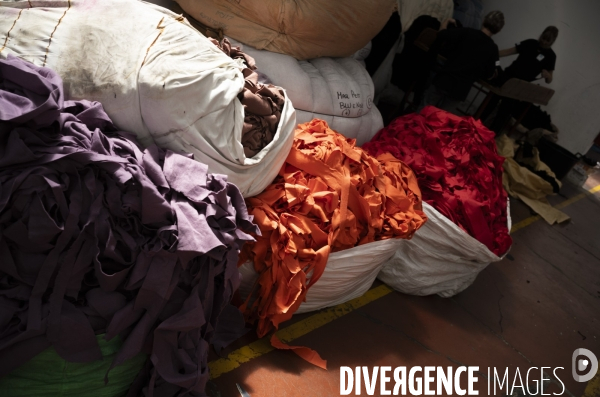 Recyclage de tissu à Prato