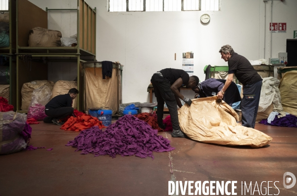 Recyclage de tissu à Prato