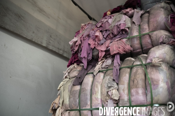 Recyclage de tissu à Prato