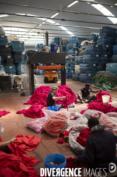 Recyclage de tissu à Prato