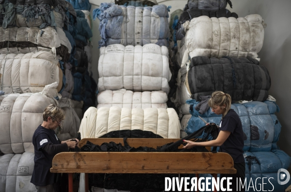 Recyclage de tissu à Prato
