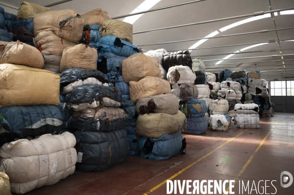 Recyclage de tissu à Prato