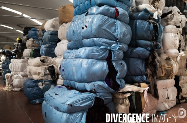 Recyclage de tissu à Prato