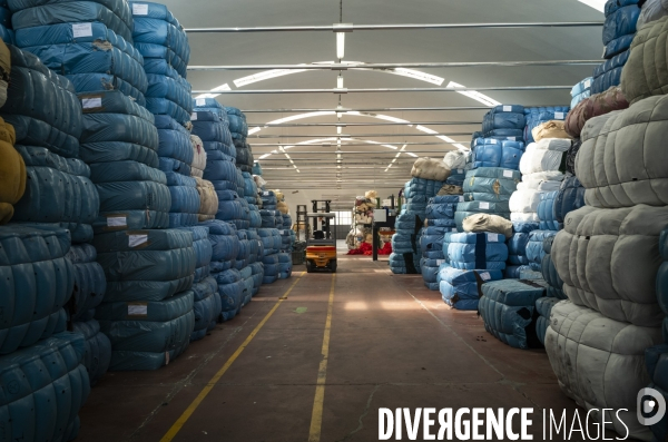 Recyclage de tissu à Prato