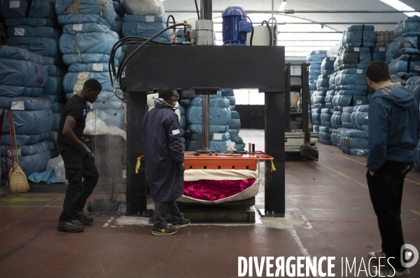 Recyclage de tissu à Prato