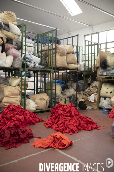 Recyclage de tissu à Prato
