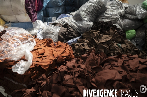 Recyclage de tissu à Prato