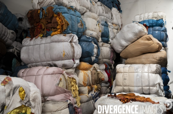 Recyclage de tissu à Prato