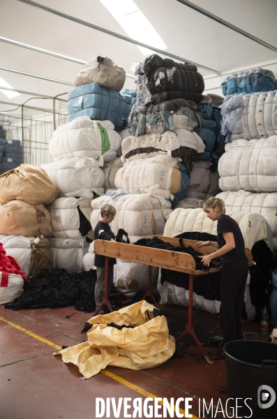 Recyclage de tissu à Prato