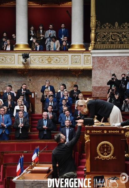 Volodymyr Zelensky à Assemblée nationale