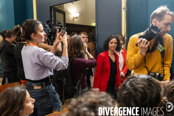 Conférence de presse du Nouveau Front populaire à la Maison de la Chimie