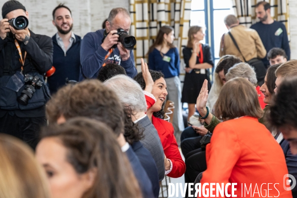 Conférence de presse du Nouveau Front populaire à la Maison de la Chimie