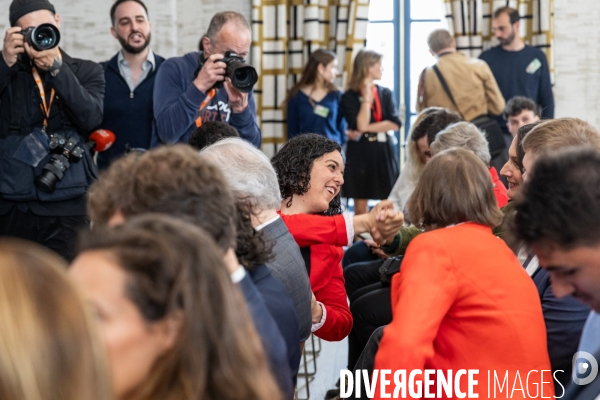 Conférence de presse du Nouveau Front populaire à la Maison de la Chimie