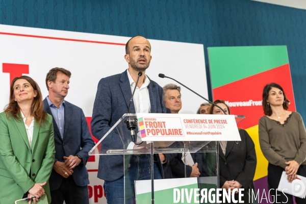 Conférence de presse du Nouveau Front populaire à la Maison de la Chimie