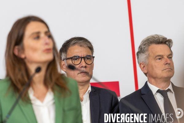 Conférence de presse du Nouveau Front populaire à la Maison de la Chimie