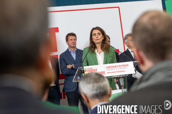 Conférence de presse du Nouveau Front populaire à la Maison de la Chimie