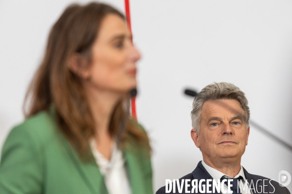 Conférence de presse du Nouveau Front populaire à la Maison de la Chimie