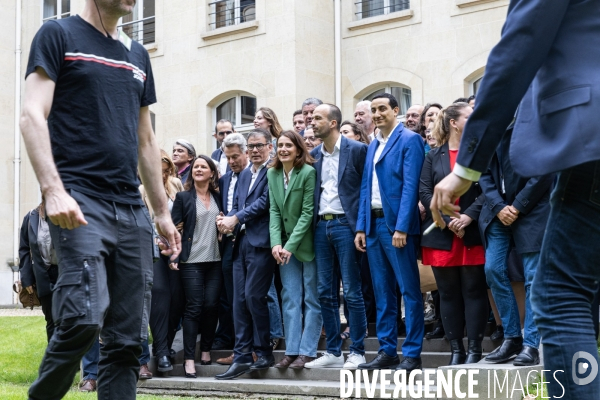 Conférence de presse du Nouveau Front populaire à la Maison de la Chimie