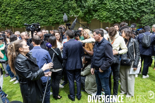 Conférence de presse du Nouveau Front populaire à la Maison de la Chimie