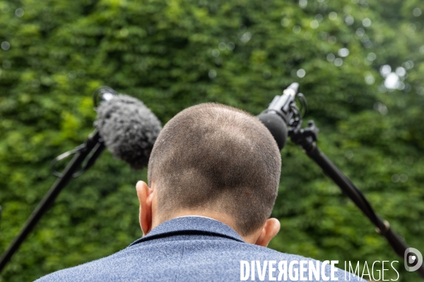 Conférence de presse du Nouveau Front populaire à la Maison de la Chimie