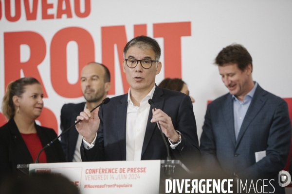 Conférence de presse du Nouveau Front Populaire