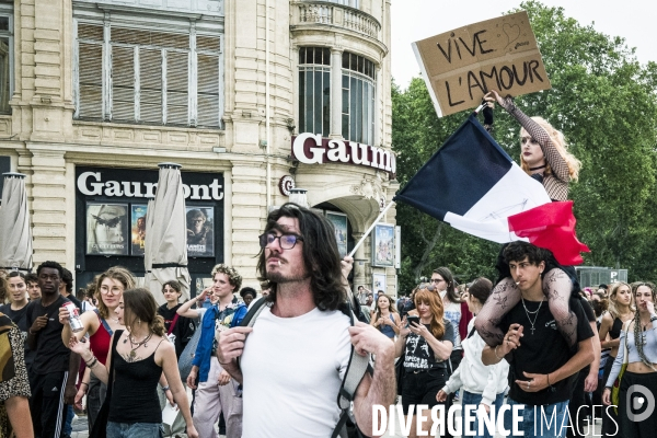 Montpellier - Manifestation contre l extreme droite