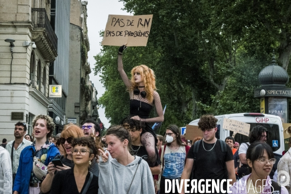 Montpellier - Manifestation contre l extreme droite
