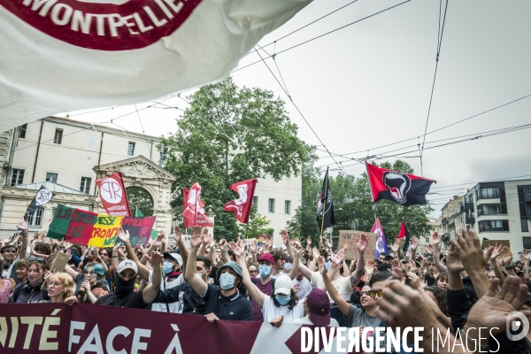 Montpellier - Manifestation contre l extreme droite