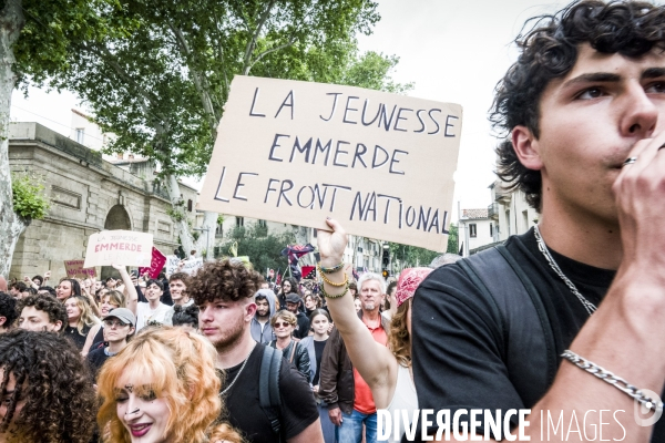 Montpellier - Manifestation contre l extreme droite