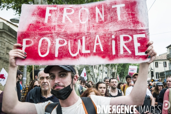 Montpellier - Manifestation contre l extreme droite
