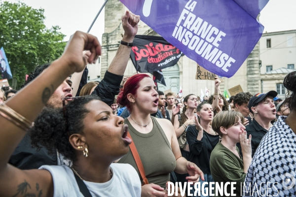 Montpellier - Manifestation contre l extreme droite