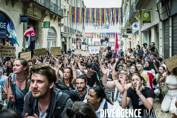 Montpellier - Manifestation contre l extreme droite