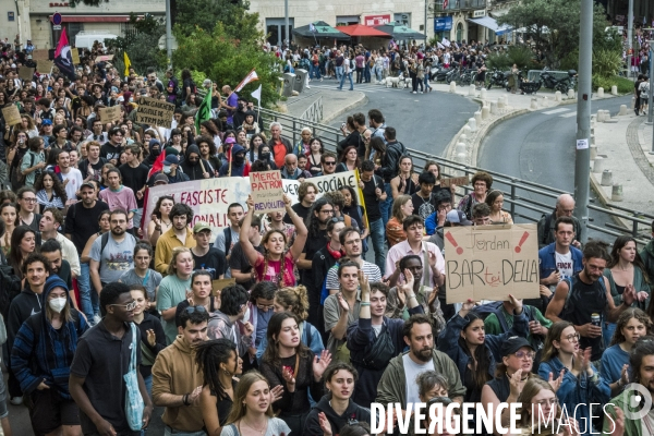 Montpellier - Manifestation contre l extreme droite