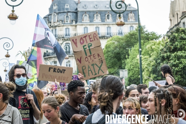 Montpellier - Manifestation contre l extreme droite