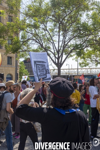 Manifestation contre l’extrême droite à Marseille