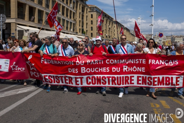Manifestation contre l’extrême droite à Marseille
