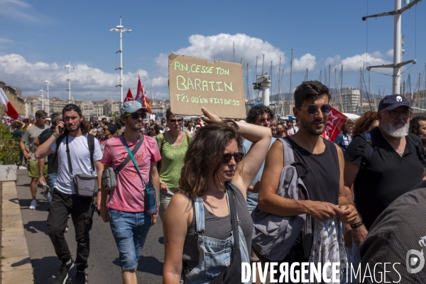 Manifestation contre l’extrême droite à Marseille
