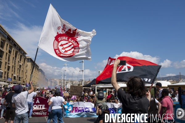 Manifestation contre l’extrême droite à Marseille