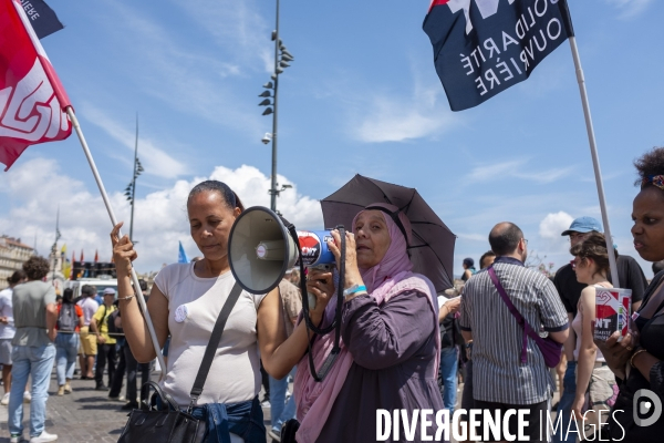 Manifestation contre l’extrême droite à Marseille