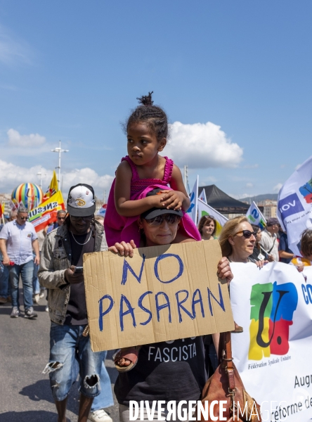 Manifestation contre l’extrême droite à Marseille