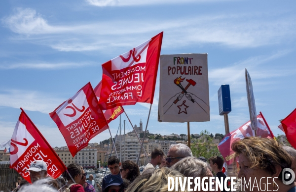 Manifestation contre l’extrême droite à Marseille