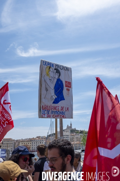 Manifestation contre l’extrême droite à Marseille