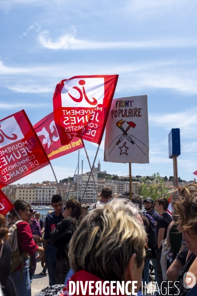 Manifestation contre l’extrême droite à Marseille